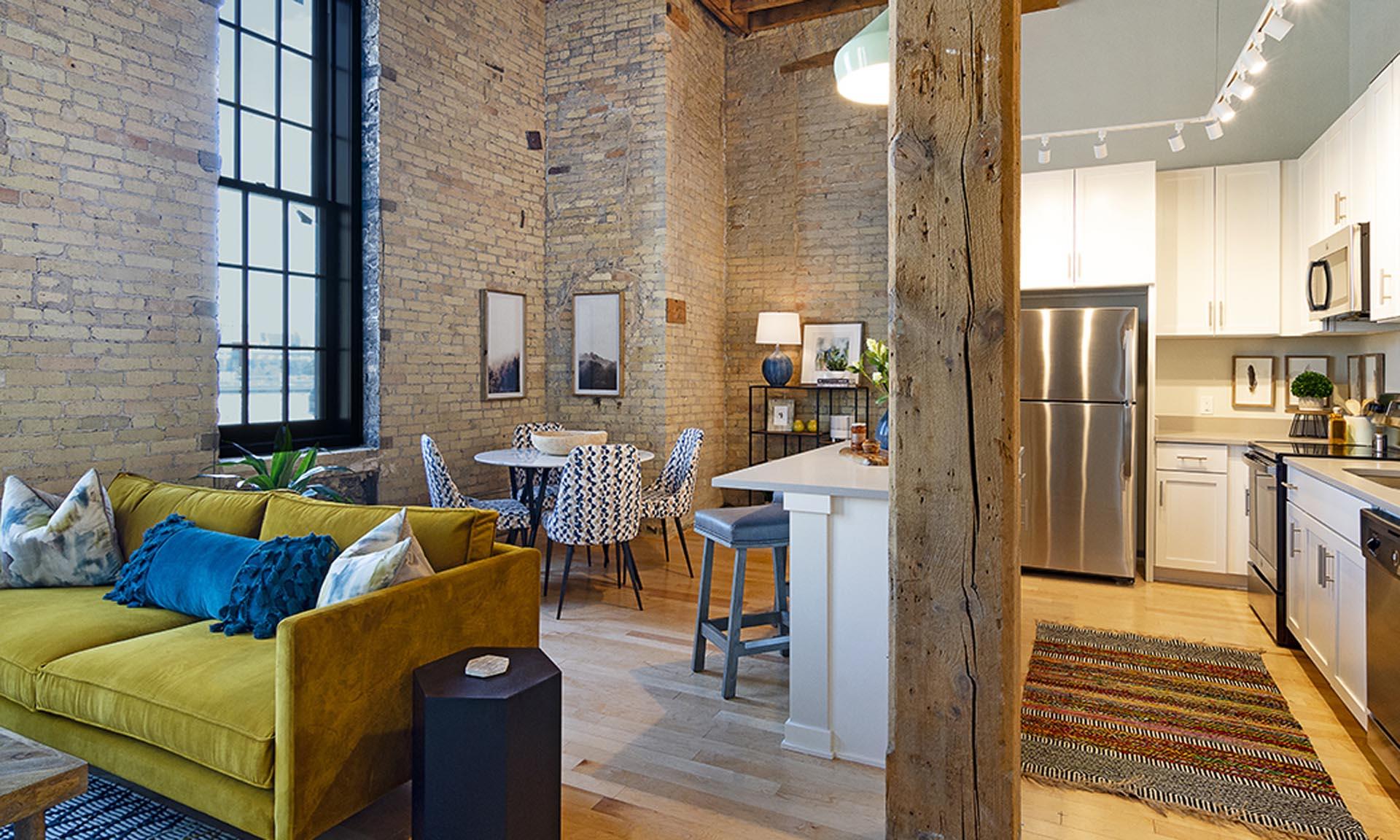 Timber Lofts inside loft